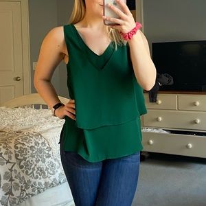 Anthropologie (HD line) Green Layered Blouse